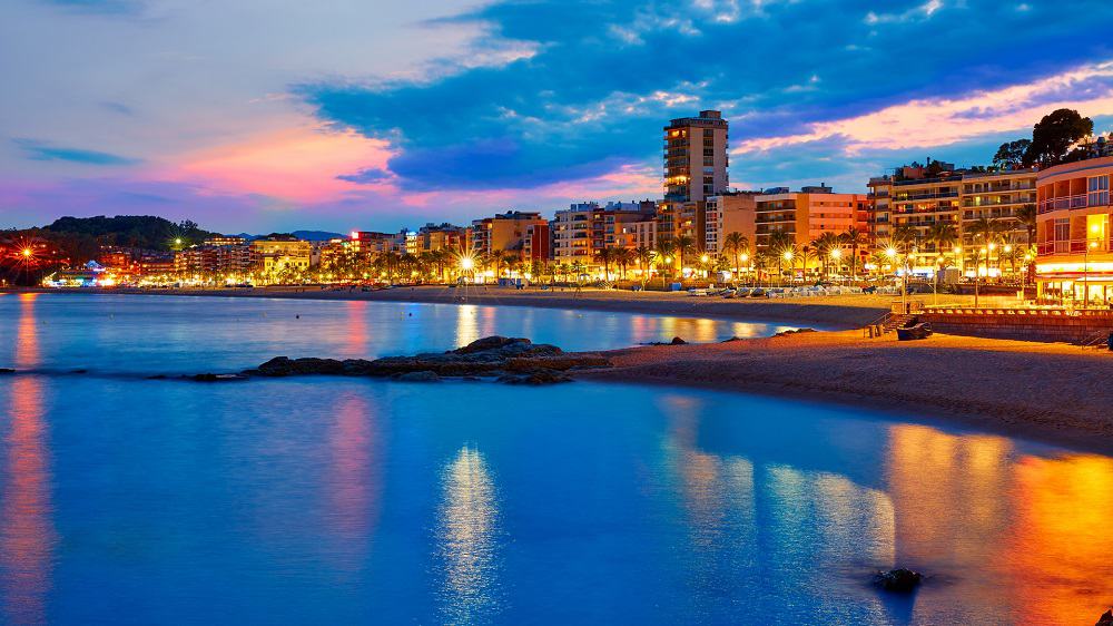 Lloret de Mar de noche