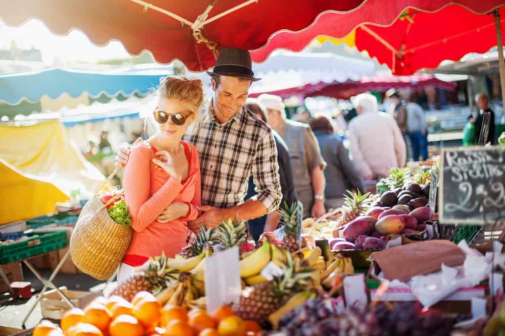 Mercado en Lloret de Mar